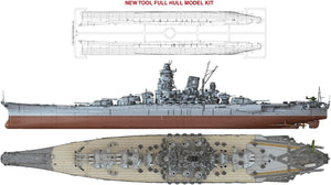 Pontos 70002R1 IJN Battleship Yamato 1945 (New Tool Full Hull ) 1/700 – Bild 13