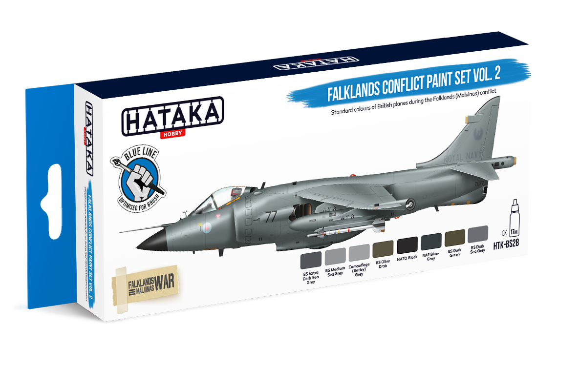 Hataka Hobby HTK-BS28 Falklands Conflict Vol. 2 Paint Set (8x17ml) – Bild 2