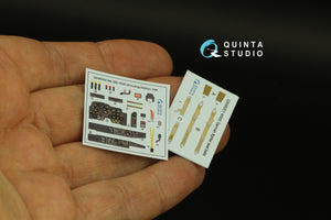 Quinta Studio QD48300 Me 262 HGIII 3D-Printed coloured Interior on decal paper (Amusing Hobby) 1/48 – immagine 3