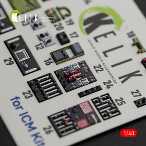 KELIK K48084 B-26B Marauder interior 3D decals for ICM kit 1/48 – zdjęcie 5