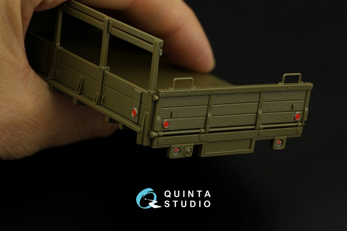 Quinta Studio QD35052 GMC CCKW 353 (open cab) 3D-Printed &amp;amp; coloured Interior on decal paper ( Tamiya ) 1/35 – immagine 4