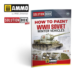 AMMO of Mig Jimenez 7903 SOLUTION BOX MINI (20) - How to paint WWII Soviet Winter Vehicles – immagine 3