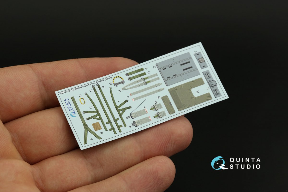 Quinta Studio QR32016 C-2 seat for F-104 family (Italeri) 1/32 – immagine 5