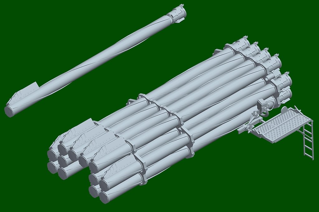 Hobby Boss 82940 Russian 9A52-2 Smerch-M Multiple Rocket Launcher of RSZO 9k58 1/72 – image 8