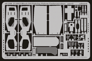 Train d&amp;#39;atterrissage Eduard 49390 F-16CJ Block 50 au 1/48 Tamiya – image 2
