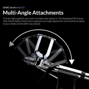 Gaahleri 43011 Ace Series GHAC-Swallowtail SD 0,28 &amp; 0,5 mm Airbrush