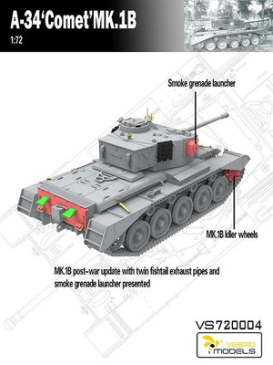 Vespid Models VS720004 A-34 Comet MK.1B 1/72 – image 7