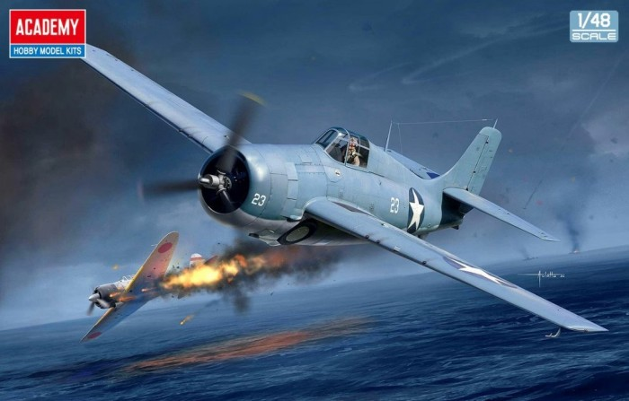 Academy 12355 USN F4F-4 "Battle of Midway" 1/48
