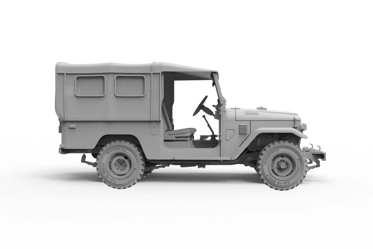 AK Interactive AK35004 FJ43 SUV WITH SOFT TOP IDF &amp;amp; LAF 1/35 – Bild 7