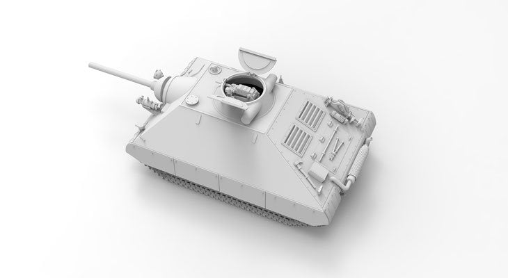 Das Werk DW35019 Schwerer kleiner Panzerkampfwagen German Heavy Tank Project 1944 (2 in 1) 1/35 – Bild 9