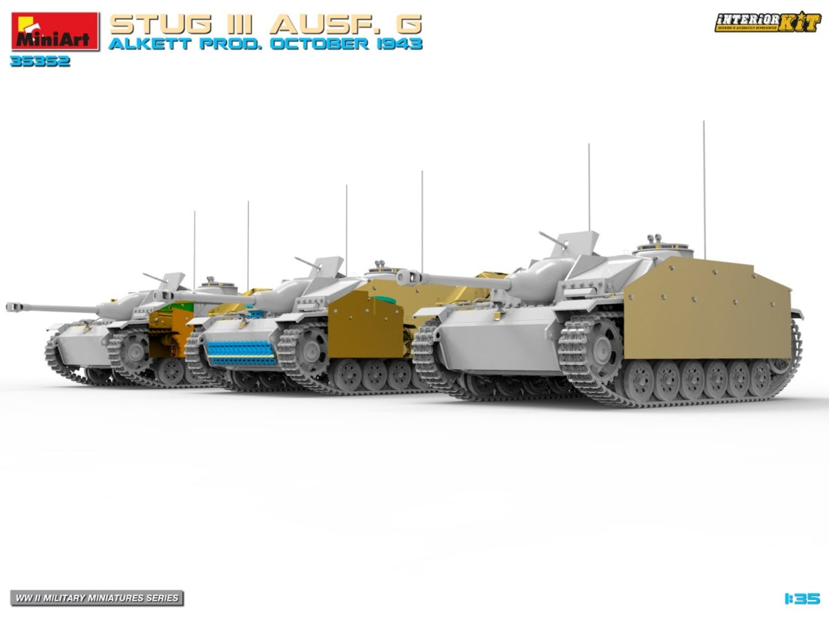 MiniArt 35352 STUG III AUSF. G ALKETT PROD. OCTOBER 1943 INTERIOR KIT 1/35 – image 6