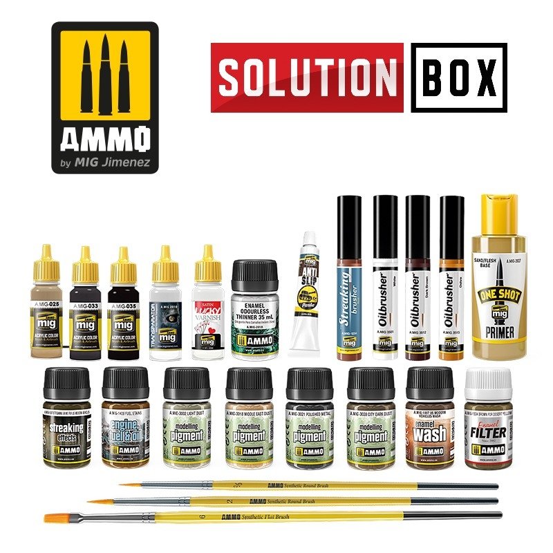 AMMO of Mig Jimenez 7712 SOLUTION BOX - Modern US Military Sand Scheme – immagine 3