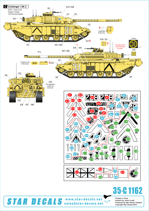 Star Decals 35-C1162 Challenger I 1/35 – Bild 2