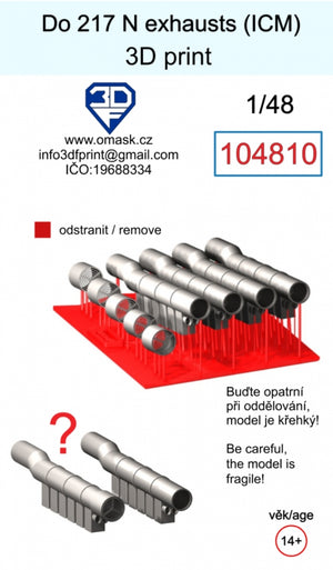 Omask 104810 Do 217 N (ICM) 3D print 1/48 – immagine 2