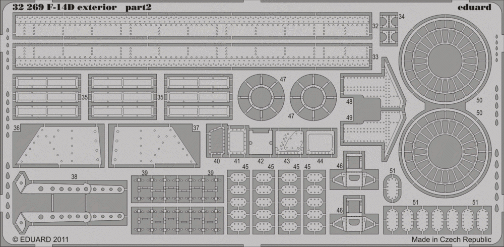 Eduard 32269 F-14D exterior TRUMPETER 1/32 – immagine 2
