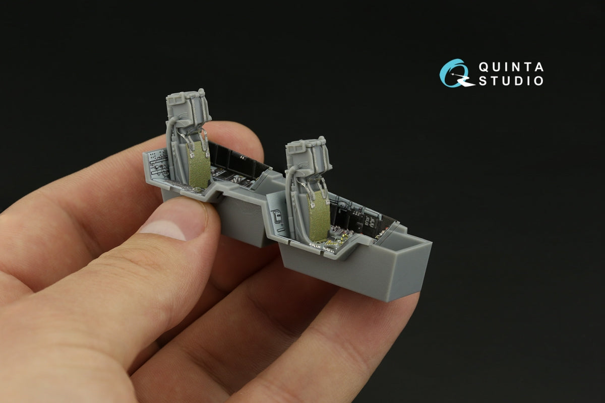 Quinta Studio QD48373 F/A-18F late / EA-18G 3D-Printed &amp;amp; coloured Interior on decal paper (Hobby Boss) 1/48 – imagen 9