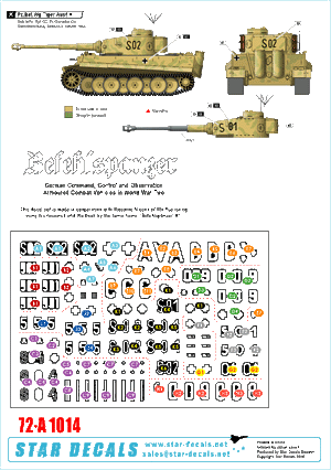 Star Decals 72-A1014 Befehlspanzer # 5. German Command 1/72 – zdjęcie 3