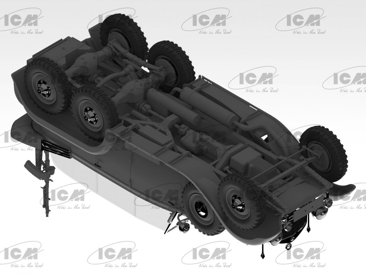 ICM 24024 Type G4 with MG 34 and German Staff Personnel 1/24 – immagine 4