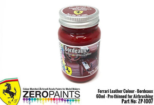 Zero Paints ZP-1007BORDEAUX Ferrari Bordeaux Leather Colour Paint 60ml