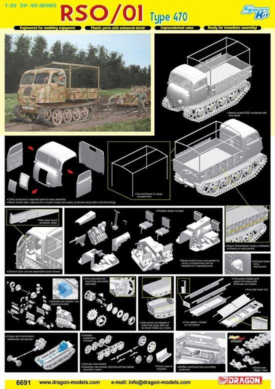 Dragon 6691 RSO /01 Type 470 1/35 – immagine 2
