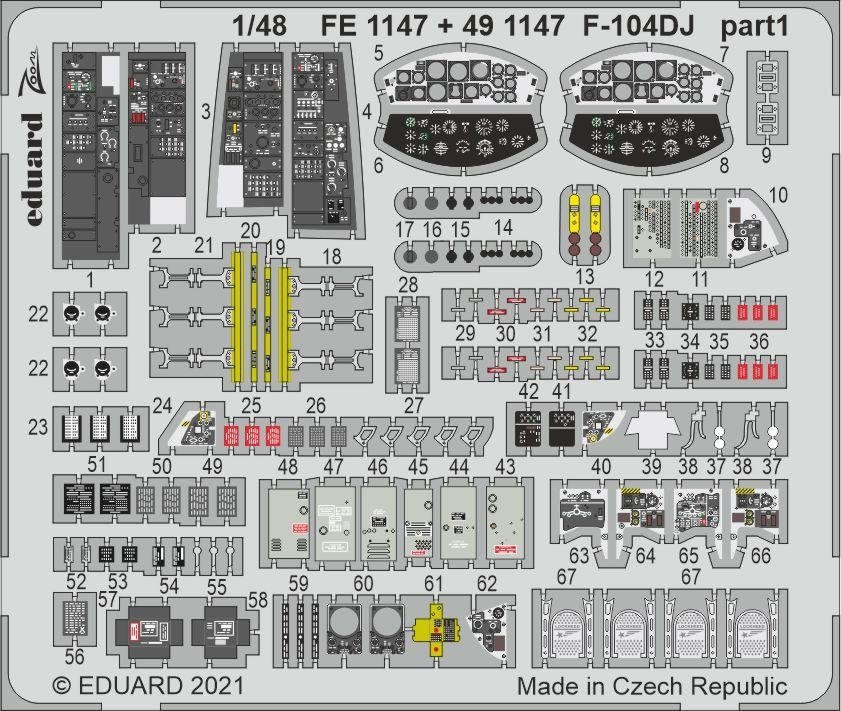 Eduard BIG49282 F-104DJ KINETIC 1/48 – immagine 3
