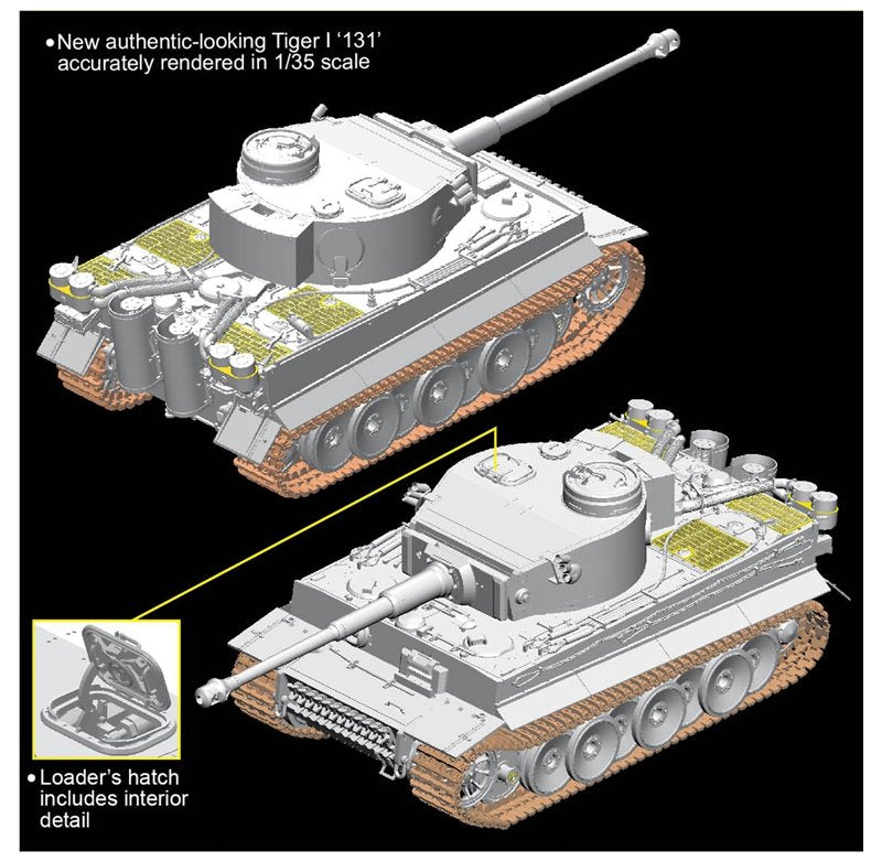 Dragon 6820 Tiger I 131 s.Pz.Abt.504 Tunisia – immagine 4