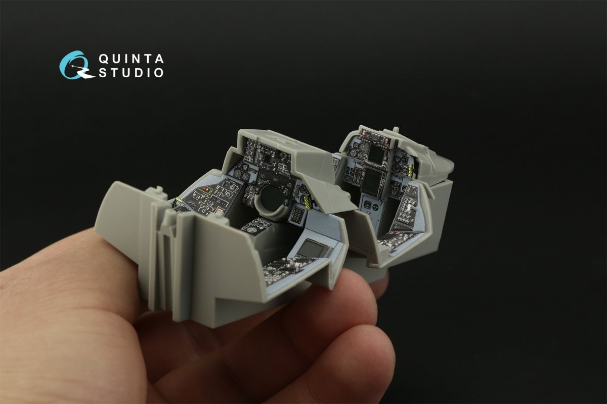 Quinta Studio QDS-32098 F-14A 3D-Printed &amp;amp; coloured Interior on decal paper ( Trumpeter ) (Small version) 1/32 – immagine 7