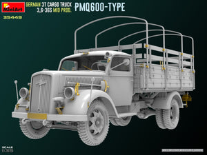 Miniart 35449 GERMAN 3T CARGO TRUCK 3,6-36S MID PROD. PMQ600-TYPE 1/35 – Bild 2