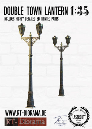 RT-Diorama 35672 Double Town Lantern Set (2pcs.) 1/35 – zdjęcie 2