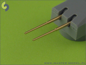 Master SM-350-057 Scharnhorst armament without blastbags - 28cm (9pcs), 15cm (12pcs), 10,5cm (14pcs) barrels – immagine 3