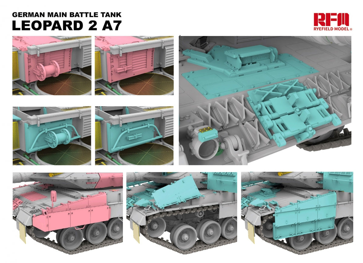 Rye Field Model 5108 Leopard 2 A7 German Main Battle Tank 1/35 – Bild 5