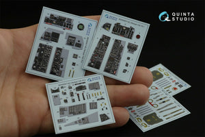 Quinta Studio QD32035 F-4C 3D-Printed &amp;amp; coloured Interior on decal paper (for Tamiya kit) 1/32 – immagine 2
