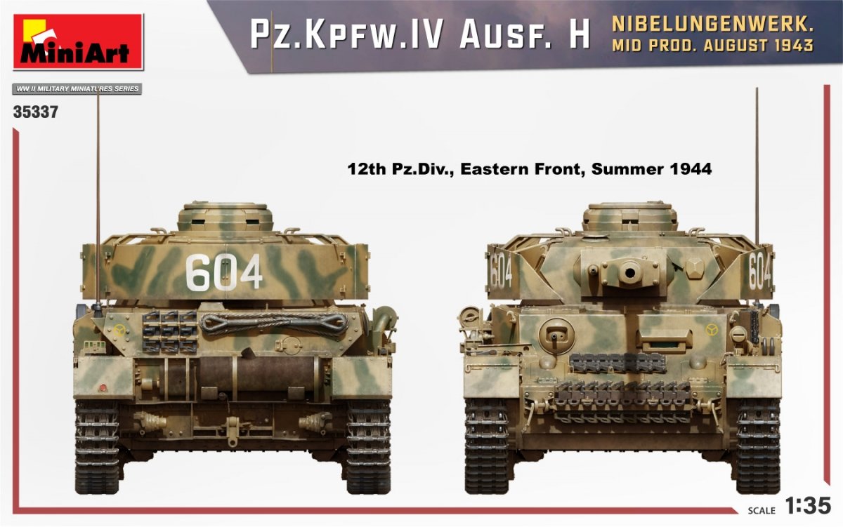 MiniArt 35337 Pz.Kpfw.IV Ausf. H NIBELUNGENWERK. MOYENNE PROD. AOÛT 1943 1/35 – image 3