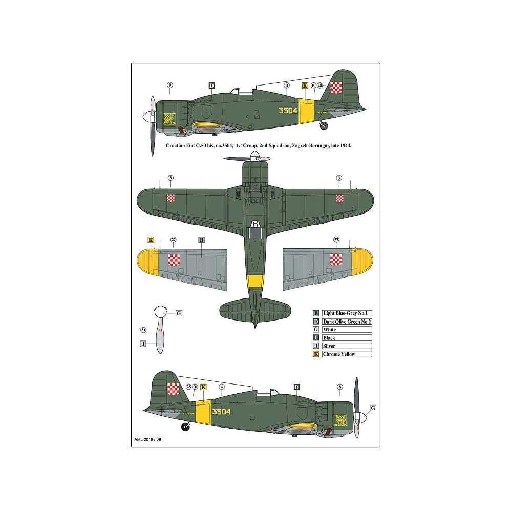 AML 72056F Fiat G.50 bis - Limited Edition 1/72 – Bild 3