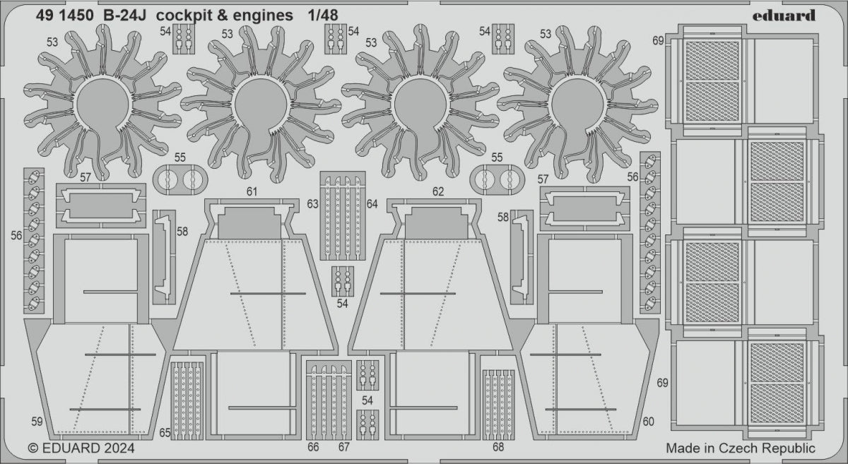 Eduard BIG49423 B-24J PIÈCES ET HOBBY BOSS 1/48 – image 2
