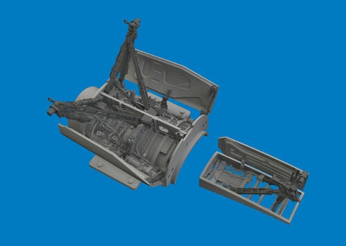 Eduard 6481188 Lockheed Martin F-16 C - Wheel Bays & Legs Heavy Weight Tamiya Kits / 3D-Printed 1/48