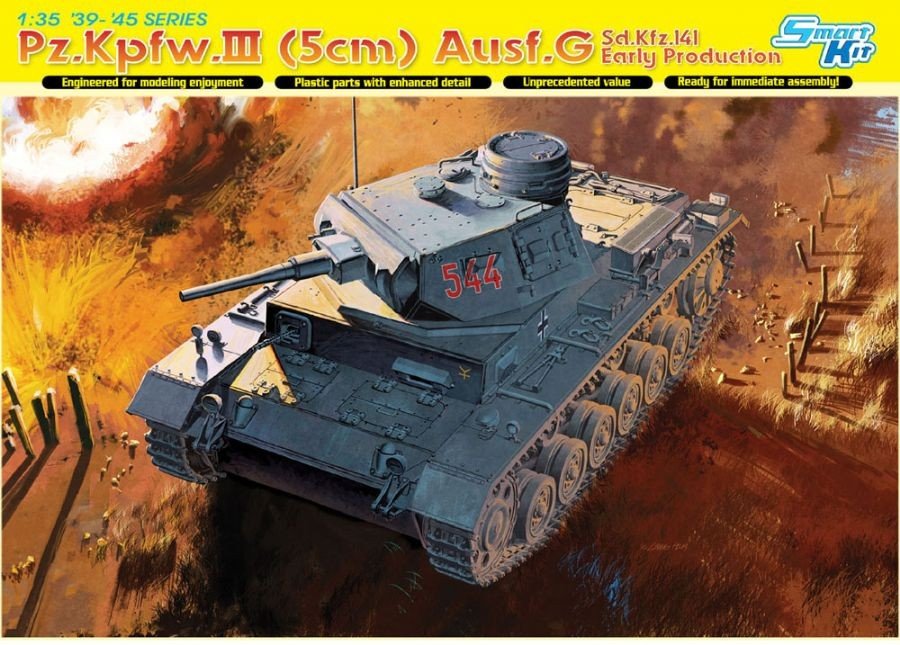 Dragon 6639 Pz.Kpfw.III (5cm) Ausf.G, Sd.Kfz.141, Early Production 1/35
