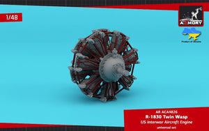Armory Models ACA4826 R-1830 Twin Wasp US Inter-War &amp;amp; WWII aircraft engine 1/48 – imagen 2