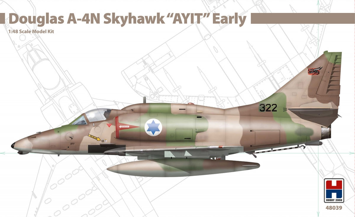 Hobby 2000 48039 Douglas A-4N Skyhawk "AYIT" Early ( Hasegawa + CARTOGRAF + MASKI + 3D Print ) 1/48