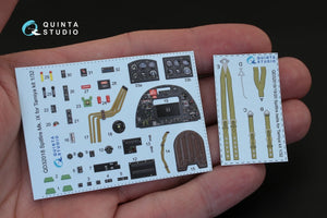 Quinta Studio QD32018 Spitfire Mk.IX 3D-Printed &amp;amp; coloured Interior on decal paper (for Tamiya kit) 1/32 – zdjęcie 2