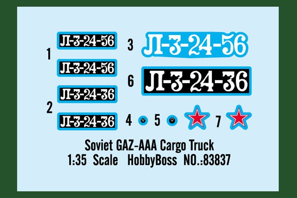 Hobby Boss 83837 Soviet GAZ-AAA Cargo Truck – Bild 4