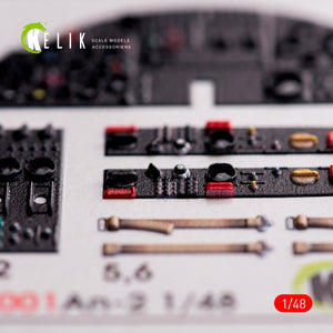 KELIK K48001 AN-2 COLT INTERIOR 3D DECALS FOR HOBBY BOS KIT 1/48 – immagine 4