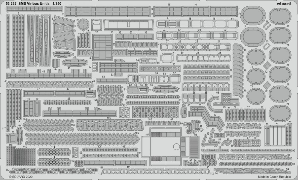 Eduard BIG5358 SMS Viribus Unitis for TRUMPETER 1/350 – immagine 3