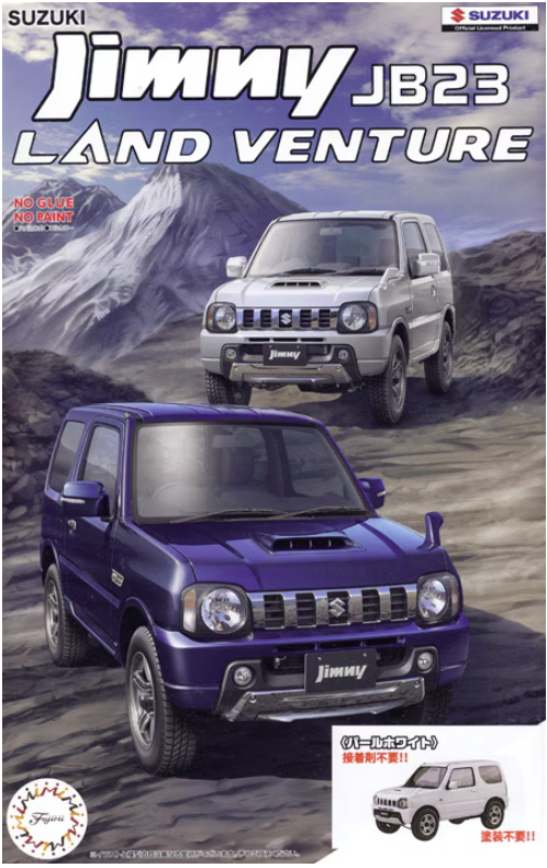 Fujimi 066318 Suzuki Jimny JB23 Land Venture Blanc Perle 1/24