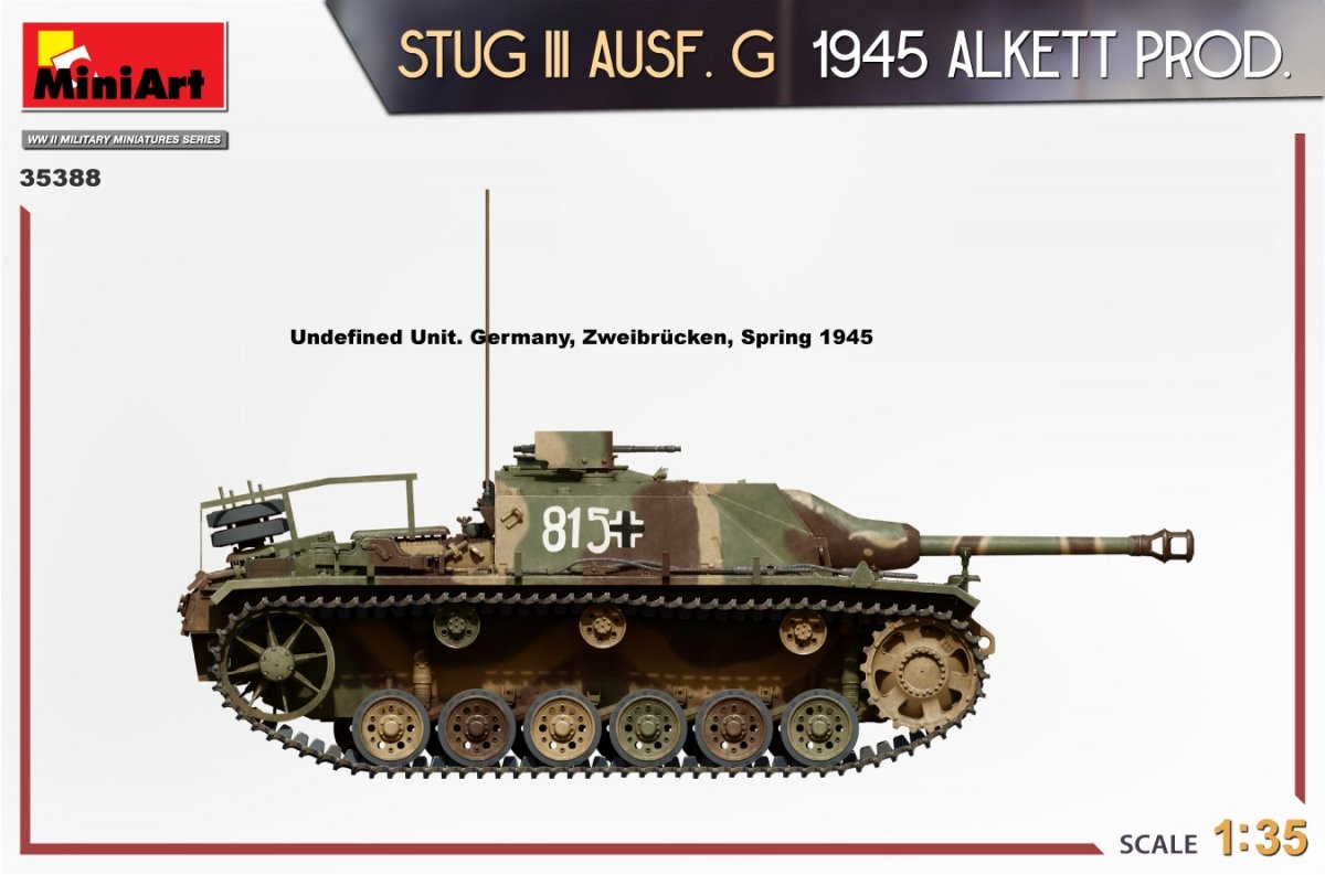 MiniArt 35388 STUG III AUSF. G 1945 ALKETT PROD. 1/35 – immagine 14