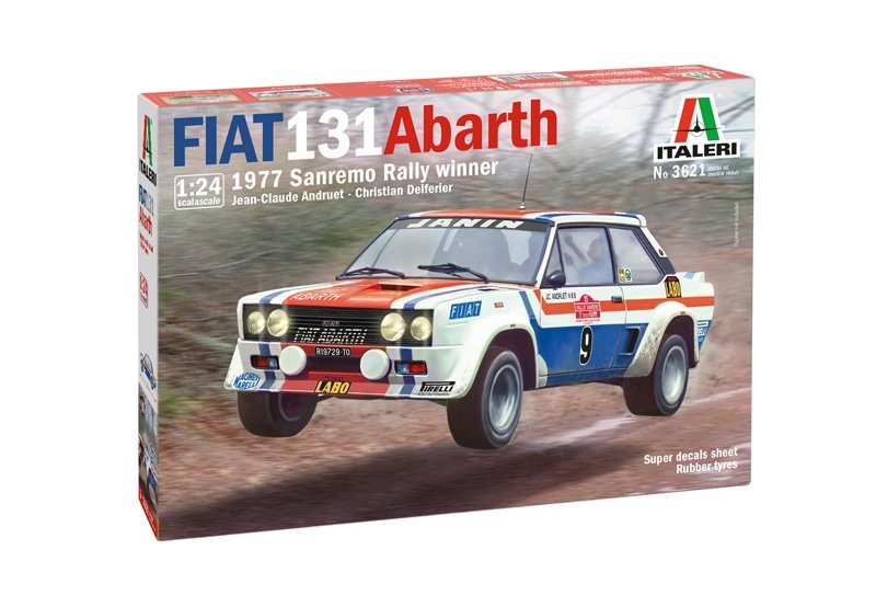 Italeri 3621 Fiat 131 Abarth 1977 Sanremo Rally Winner 1/24 – immagine 2