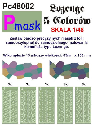 P-Mask PC48002 LOZENGE 5 KOLORÓW 1/48