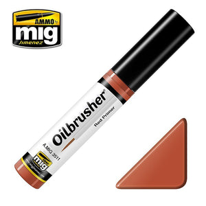 AMMO of Mig Jimenez 3511 Oilbrusher RED PRIMER - oil paint with brush