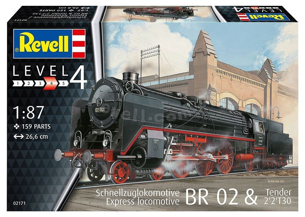 Revell 02171 Express locomotive BR 02 - Tender 2 2mT30 1/87 – immagine 2