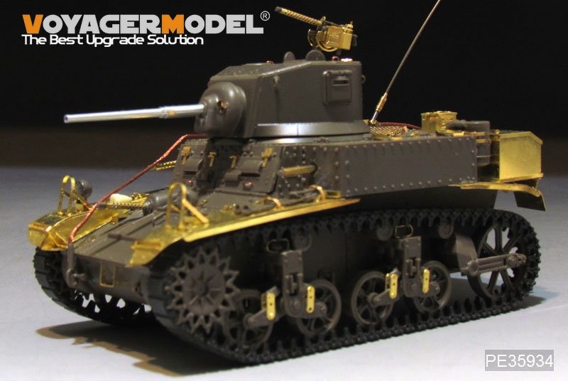 Voyager Model PE35934 WWII US M3 Stuart light tank basic For TAMIYA 35360 1/35 – immagine 11